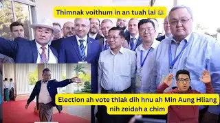 Kawlram thimnak cu voithum in an tuah lai Min Aung Hliang nih zeidah a chim