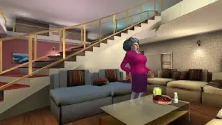 Scary Teacher 3D - Gameplay Walkthrough #4  Sofa Pin Prank 😂 ( Android iOS )