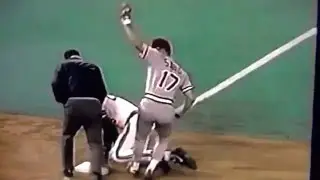 Slow-Motion Eric Davis Amazing Throw To Nail Bobby BO!