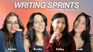 write with us! 🌿 live writing sprints with Ande, Kelley & Kaitlin