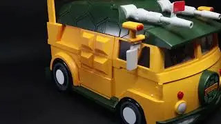 van de brinquedo das Tartarugas Ninja(Turtle Van, tamb&eacute;m conhecida como Party Wagon), #umboxing 
