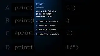 Correct code to print Hello World in Python 