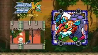 MegaMan X3: Gold Armor - Neon Tiger