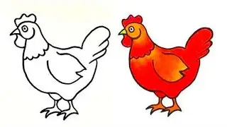 How to draw a chicken#drawing