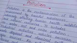 Pollution ||Essay on Pollution in || Pollution Essay in English || About Pollution ||