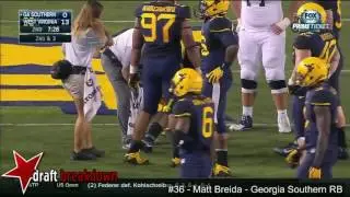 Matt Breida (Georgia Southern RB) vs West Virginia 2015