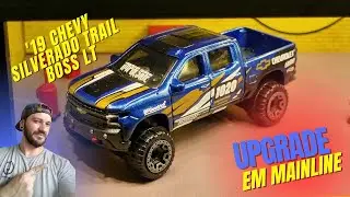 '19 Chevy Silverado Trail Boss LT - HOT WHEELS - Upgrade de Mainline 