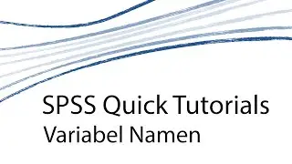 SPSS Quick Tutorials [D] - Variabel Namen