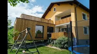 holzheim: Montage Zeitraffer eines Wohnzimmer-Zubaus