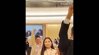 Attendees urn backs on US officials as UN-backed human rights review of United States wraps up