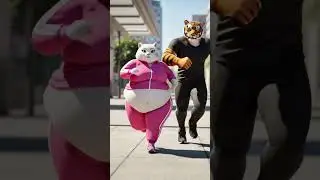 Fat Cat Glow-Up Story | AI Cat Animation #fyp #unitedstates #aicat #funnycat #glowup #catstory