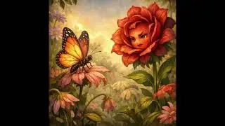 La flor y la mariposa