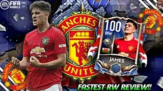 DANIEL SPEEDY JAMES REVIEW!! BEST 100 OVR NATHEROES RW REVIEW IN FIFA MOBILE 21