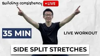 Let's Get Flexible Together! Live Side Split Stretching Session (Home Workout)