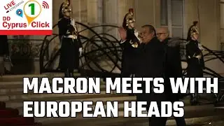 France's Macron meets with European heads of state and business leaders