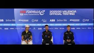 Rueda de Prensa de Pepe Marti, Pascal Wehrlein y Tailor Barnard de Formula E
