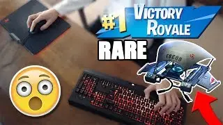 THE RAREST GLIDER IN FORTNITE (SOLO WIN) + KEYBOARD CAM (Fortnite Battle Royale)