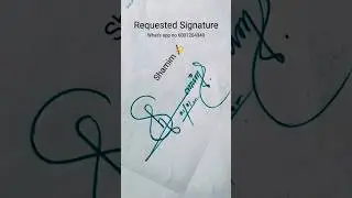 Sign your signature.Shamim ✍️#signature#design#sign#art#youtubes horts#viralshorts#Aminul Official