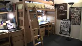 Tour of UCSC Kresge College triple room