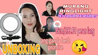 Murang ringlight for beginner unboxing/ang ganda mga besh promise/💜rowena beauty vlog