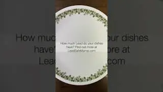 Independent testing of vintage Corelle Crazy Daisy (Spring Blossom Green) dishes for Lead- 1 min vid