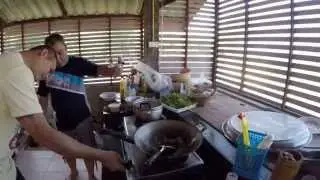 How to make crispy pork basil กะเพราหมูกรอบสูตรบางบ่อ
