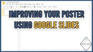 Improving a Poster using Slides
