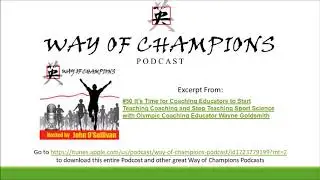 Way of Champions Podcast #50 - Wayne Goldsmith