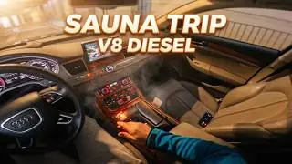 Audi A8 4 2 TDI | Entspannte Heimfahrt nach der Sauna POV