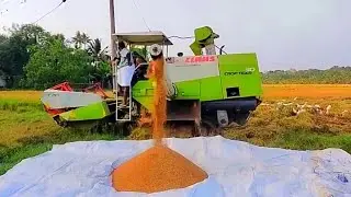 Rice Harvesting Machine | Nellu Krishi Koyithh Malayalam