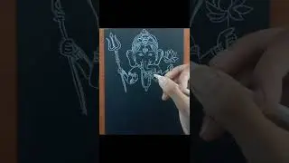 how to draw ganpati bappa #drawingshorts #ganesh