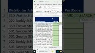Как использовать функцию ПСТР в Excel