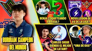 BURIRAM CAMPE&Oacute;N DEL MUNDO | BENJA COQUETEANDO A BRASIL? | NOVA SE VA DE LA LIGA?