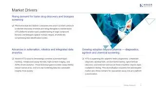 Global High Throughput Screening Market Size 2024&ndash;2031 | Growth Forecast | CAGR 9.71%