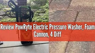 Review PowRyte Electric Pressure Washer, Foam Cannon, 4 Different Pressure Tips, Power Washer, 3800