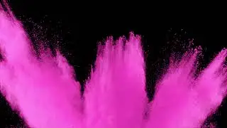 Color Pink Powder Blast Overlay 17 - Royalty Free Powder effects for video