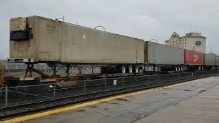TRAINS CP 119 Intermodal With TOFC and Mixed Freight