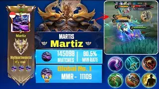 МАРТИС-РАЗРУШИТЕЛЬ 😨 ХАКЕР MMR?? МИРОВОЙ №1 ГЕЙМПЛЕЙ МАРТИСА | MLBB