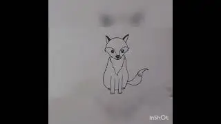 Fox drawing, How to draw Fox ,simple kids drawing, Easy Fox drawing, drawing for beginner. drawing.