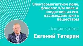 Евгений Тетерин. Электромагнитное поле, фоновое э/п и следствия из его взаимодействия с веществом