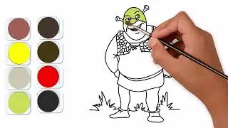 Shrek Painting for Kids | Easy Art Tutorial for Ages 6-8