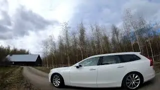 Volvo V90 meets FPV drone - GoPro Hero 6 without stabilization