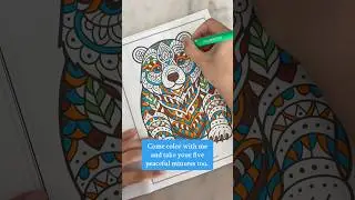 Day 7: One Week of Color and Calm 💛 #coloring #colorwithme #coloringbook