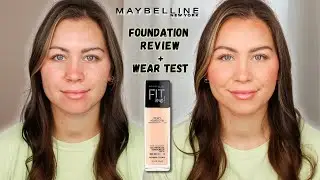 MAYBELLINE FIT ME DEWY + SMOOTH FOUNDATION | Review and Wear Test