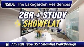 The Lakegarden Residences Type BS1 | Sleek 2-Bed + Study Showflat Walkthrough