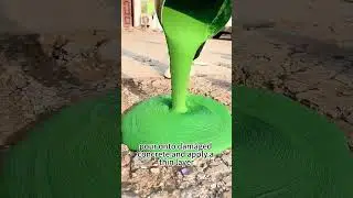 Repair damaged floor with water-based material #floorpaint #paint #repair #fyp #fixed #foryou #floor