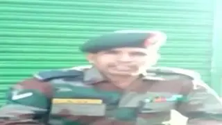 Indian army Jawan complain behaviour of Indian officers