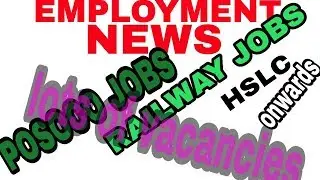 employment news 21-8-2018 # railway jobs  #posoco jobs # hslc to b.e/b.tech