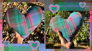Heart pillow tutorial | zero waste/sustainable sewing project | sentimental gift | beginner project