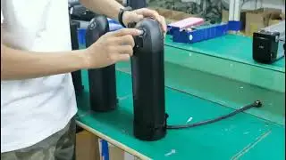 black water bottle ebike battery